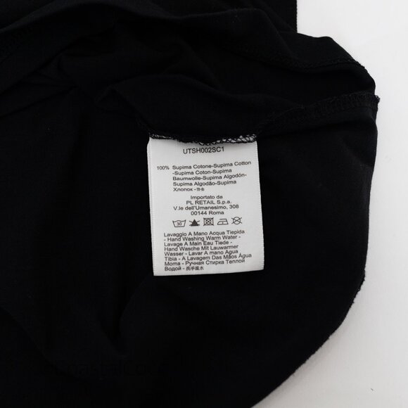 Set of 2 Pull Love Firenze Italian V-neck 3XL T-shirt 100% Supima Cotton Black - Picture 5 of 9